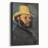 Impressionist Portrait Wall Art - Cézanne's Gustave Boyer in Straw Hat