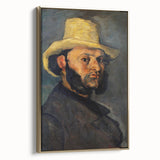 Impressionist Portrait Wall Art - Cézanne's Gustave Boyer in Straw Hat