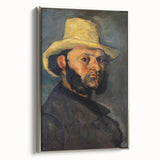 Impressionist Portrait Wall Art - Cézanne's Gustave Boyer in Straw Hat
