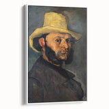Impressionist Portrait Wall Art - Cézanne's Gustave Boyer in Straw Hat