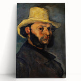 Impressionist Portrait Wall Art - Cézanne's Gustave Boyer in Straw Hat
