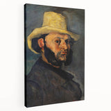 Impressionist Portrait Wall Art - Cézanne's Gustave Boyer in Straw Hat