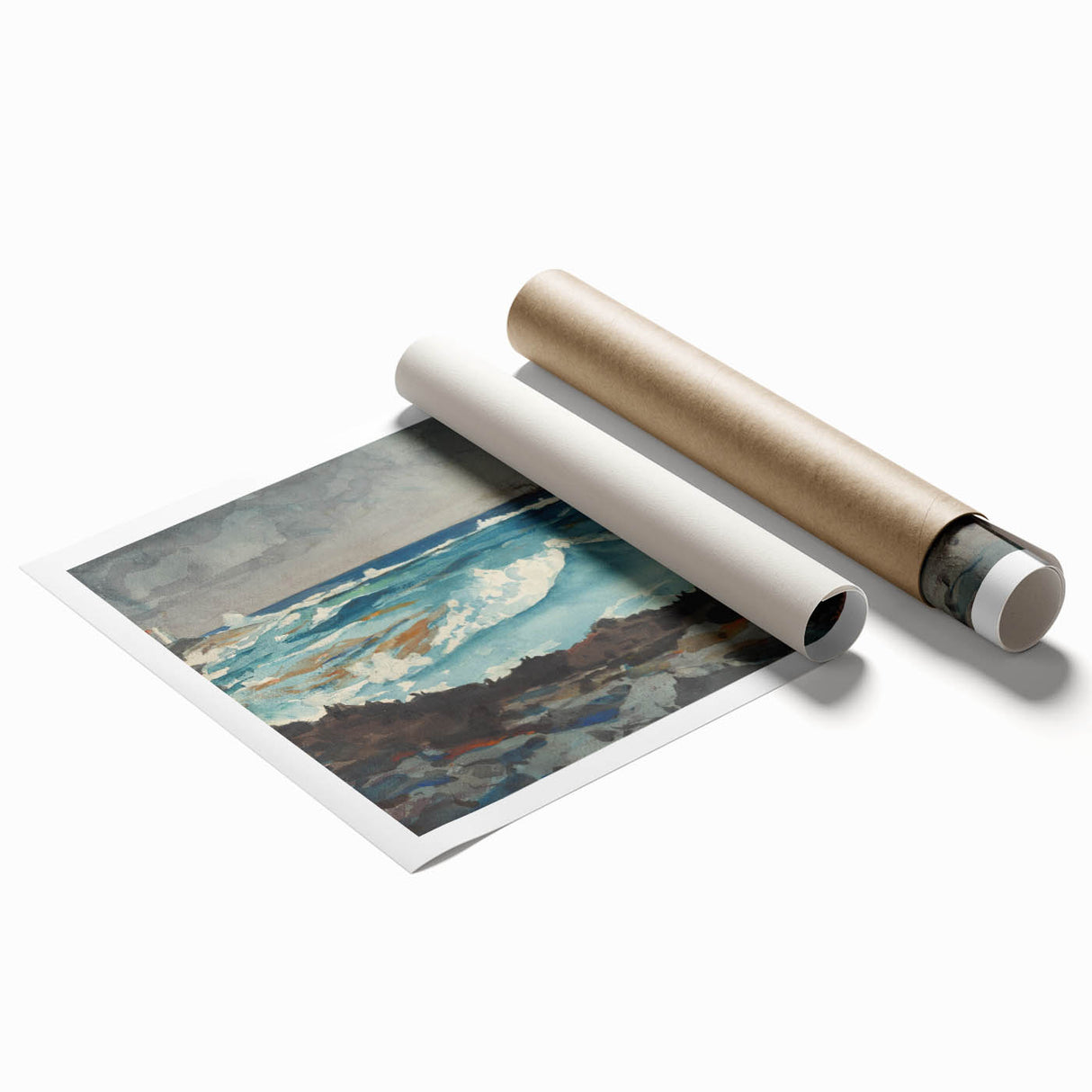 Seascape Realism Art – Waves at Nassau Fine Art Realism Print