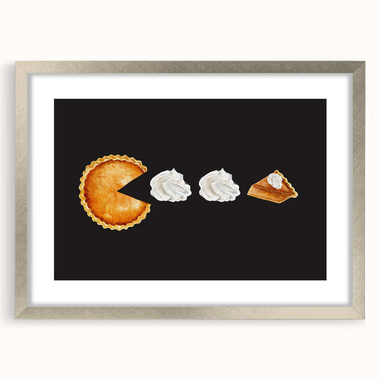 Abstract textured art print in warm orange and brown tones on a silver-framed canvas, suitable for bedroom wall decor.