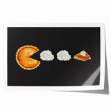Rolled canvas print featuring a fall-themed floral design in warm orange and red tones, ideal for art wall dining room.