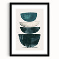 Dining Room Wall Art - Minimalist Abstract Stacked Bowls