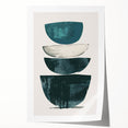 Dining Room Wall Art - Minimalist Abstract Stacked Bowls