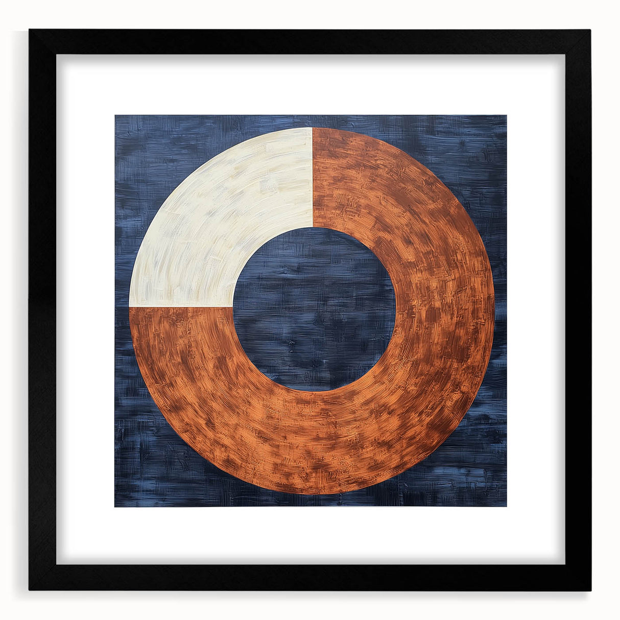 Geometric Circle Living Room Wall Art - Modern Canvas Print