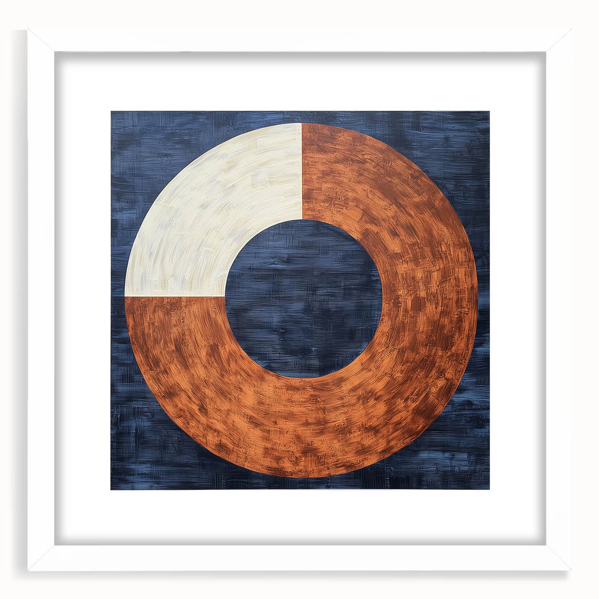 Geometric Circle Living Room Wall Art - Modern Canvas Print