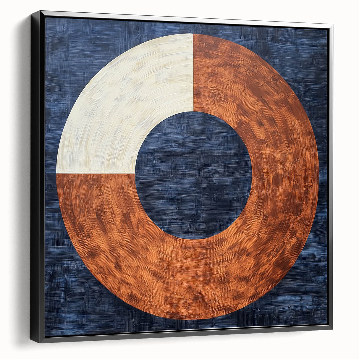 Geometric Circle Living Room Wall Art - Modern Canvas Print