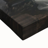 Close-up of a vibrant abstract figurative stretched canvas artwork showcasing bold colors and dynamic shapes, perfect for modern home decor and artistic expression.