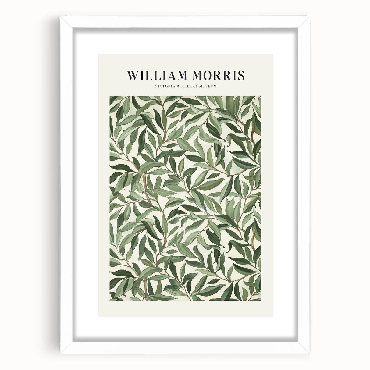 Abstract floral art frame with a white mat, showcasing vibrant colors and intricate patterns, perfect for adding a touch of elegance to home decor.
