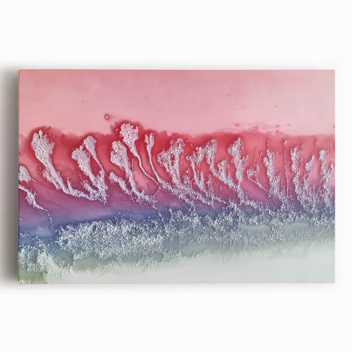 Abstract landscape canvas art showcasing vibrant colors and textured patterns, ideal for modern home decor. Perfect for adding a contemporary touch to any living space.