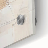 Close-up of an abstract minimalist wall art piece, showcasing intricate acrylic textures and soft color gradients, ideal for modern home decor enhancement.