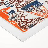 Expressionist Wall Art: Vibrant Abstract Emotional Burst