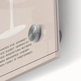 Large abstract wall art in mid-century modernist style, featuring muted earth tones on acrylic glass.