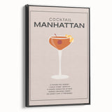 Black and white vintage poster art of a landscape on framed canvas, suitable for bedroom wall decor.