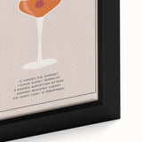 Extra large black wall art featuring colorful, textured food and drink motifs on a framed canvas.