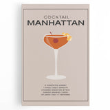 Large black and white stretched canvas featuring assorted kitchen utensils, ideal for kitchen wall art.