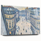 Impressionist Cityscape Wall Art - Caillebotte Paris Street View Print