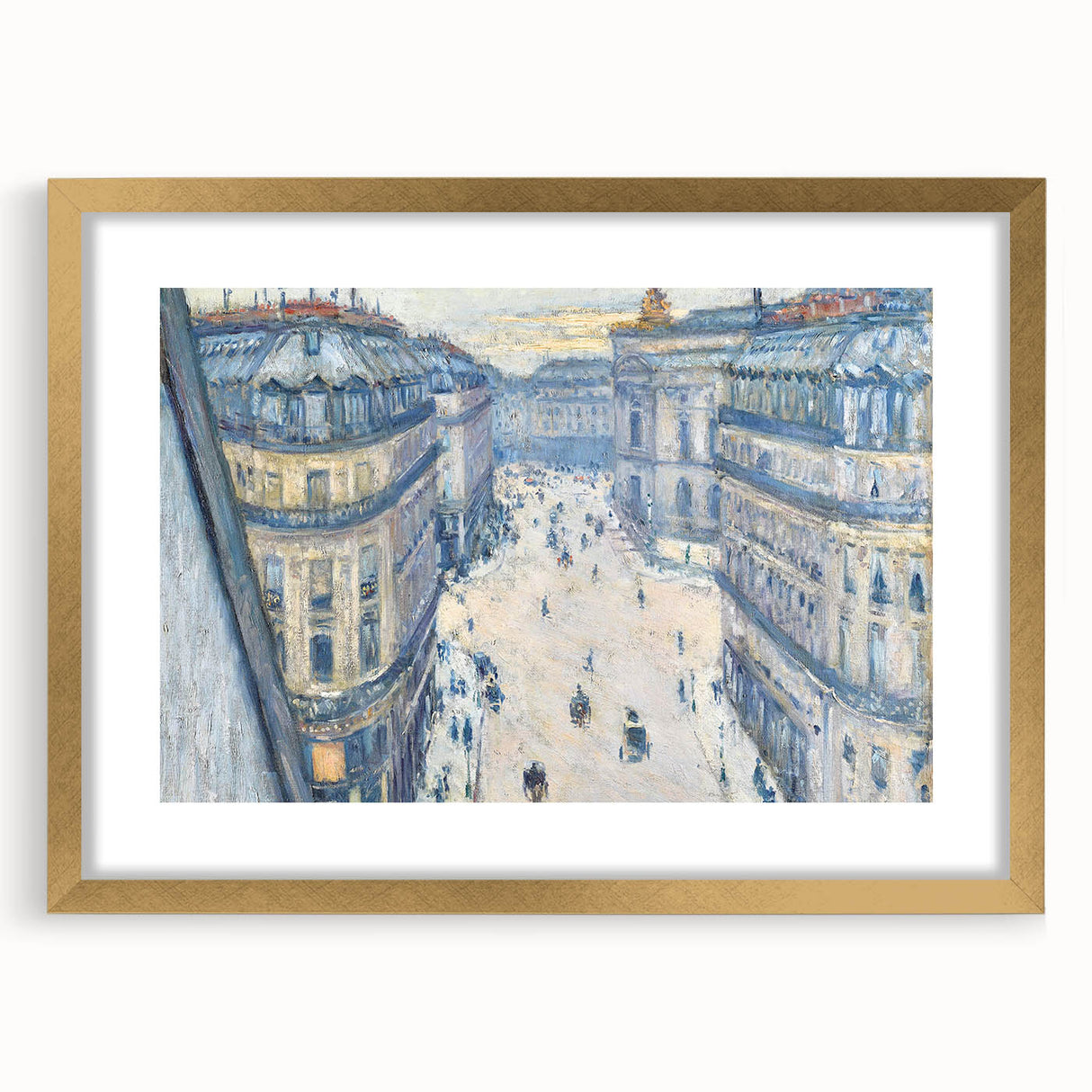 Impressionist Cityscape Wall Art - Caillebotte Paris Street View Print