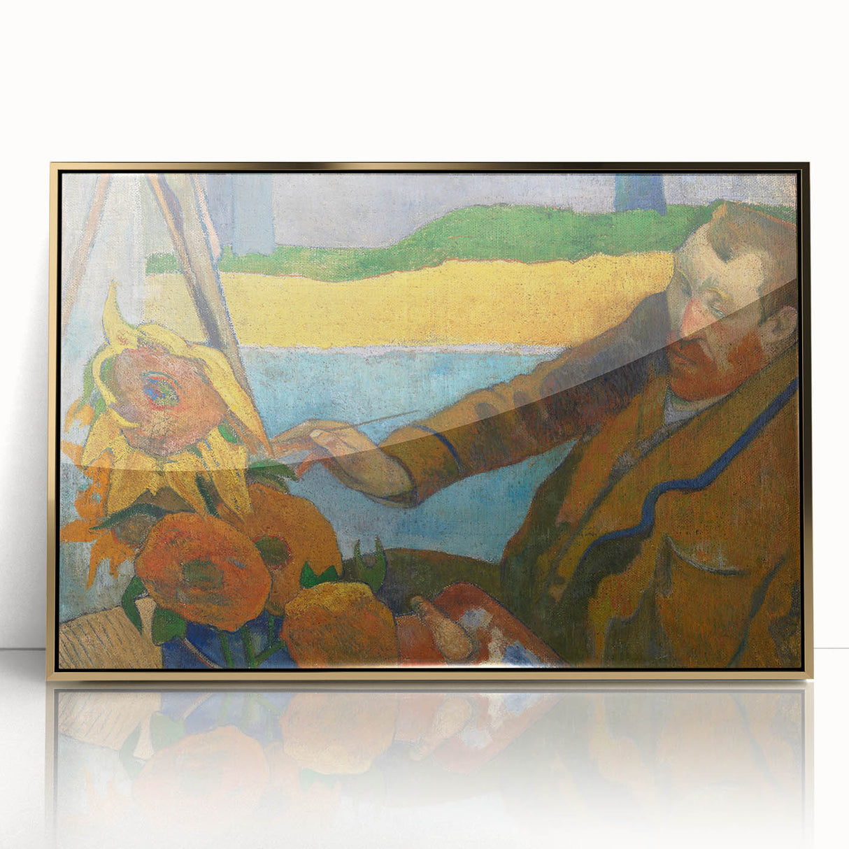 The Painter of Sunflowers - Iconic Modern Wall Art in Warm Tones
