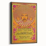 Jimi Hendrix Psychedelic Poster – Vintage Fillmore East Wall Art