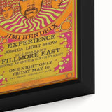 Jimi Hendrix Psychedelic Poster – Vintage Fillmore East Wall Art