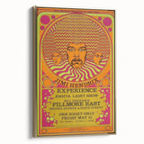 Jimi Hendrix Psychedelic Poster – Vintage Fillmore East Wall Art