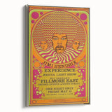 Jimi Hendrix Psychedelic Poster – Vintage Fillmore East Wall Art