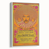 Jimi Hendrix Psychedelic Poster – Vintage Fillmore East Wall Art