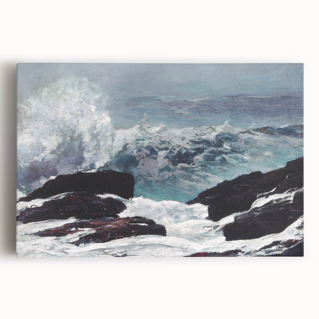Realism Art Print of Ocean Waves – Northeaster by Winslow Homer