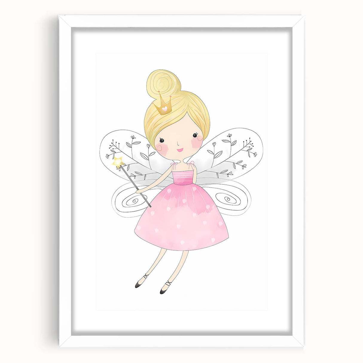 Magical Fairy Princess Wall Art - Girls Room & Nursery Decor