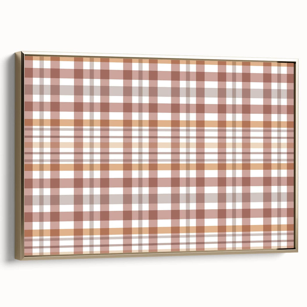 Framed canvas featuring a vintage-style landscape painting with autumnal tones, ideal for bedroom wall art.