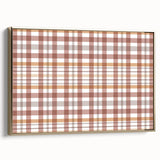 Framed canvas featuring a vintage-style landscape painting with autumnal tones, ideal for bedroom wall art.