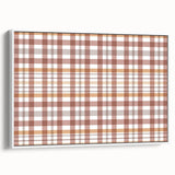 Vintage poster art featuring a fall season theme in vibrant orange and yellow tones on a white framed canvas.