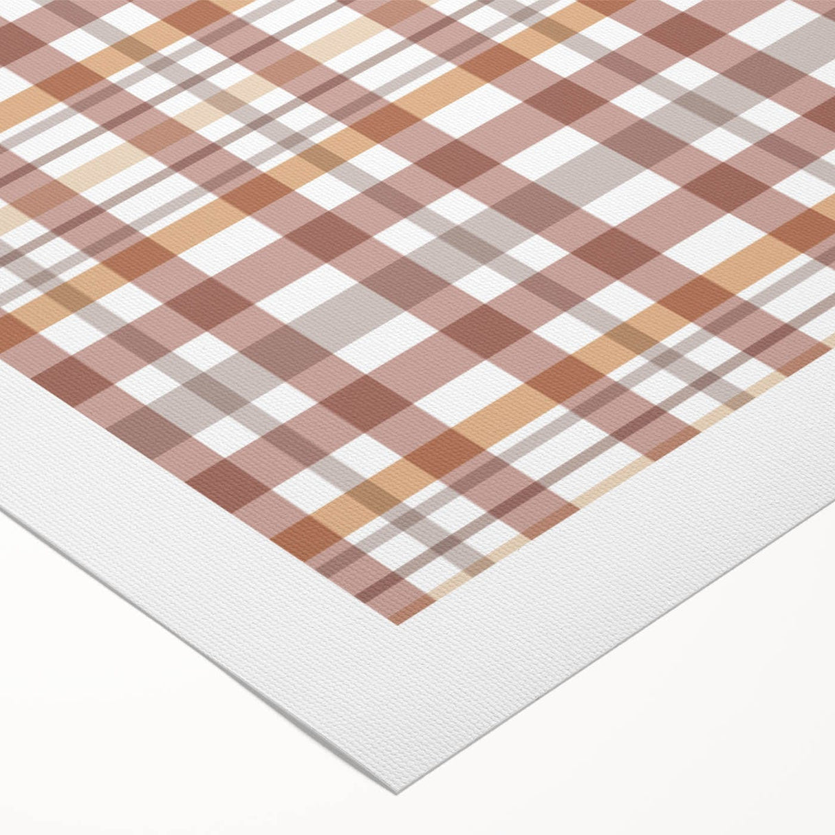 Art deco poster featuring an autumnal scene with rich orange and brown tones on rolled canvas.