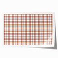 Autumn-themed floral art on rolled canvas, featuring warm orange and brown tones, suitable for dining room wall decor.