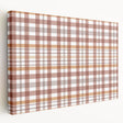 Autumn-themed landscape on stretched canvas, featuring warm orange and brown tones, ideal for kitchen wall art.