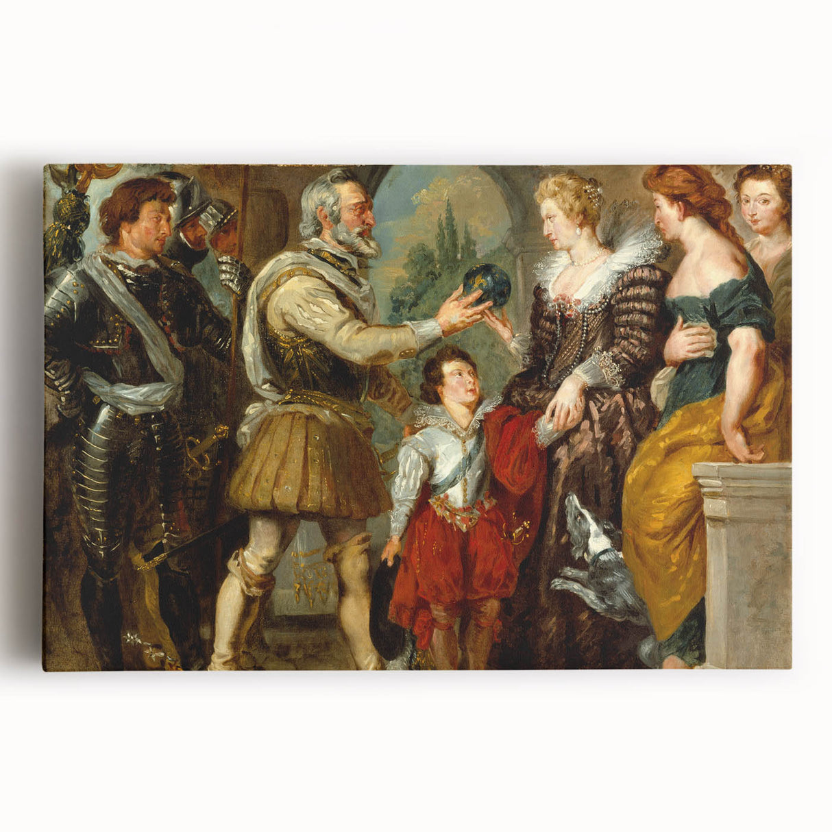 Historical Romanticism Canvas: Henri IV and Marie de’ Medici by Delacroix