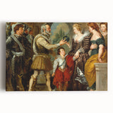 Historical Romanticism Canvas: Henri IV and Marie de’ Medici by Delacroix