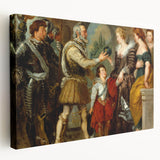 Historical Romanticism Canvas: Henri IV and Marie de’ Medici by Delacroix