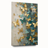 Butterfly Living Room Wall Art - Modern Canvas & Framed Print