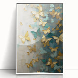 Butterfly Living Room Wall Art - Modern Canvas & Framed Print
