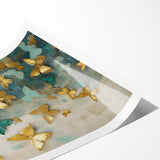 Butterfly Living Room Wall Art - Modern Canvas & Framed Print