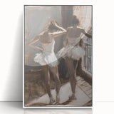 Framed abstract figurative artwork in white acrylic frame, showcasing vibrant colors and dynamic shapes, perfect for modern home decor. This piece adds a stylish touch to any room, enhancing artistic ambiance.