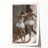 Abstract figurative rolled print showcasing vibrant colors and dynamic shapes, ideal for contemporary decor. Packaged securely in a cardboard tube for safe delivery.