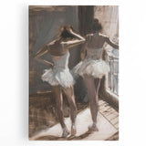 Abstract figurative stretched canvas artwork showcasing vibrant colors and dynamic shapes, ideal for modern home decor or art enthusiasts. Perfect for adding a contemporary touch to any living space.