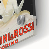 Large abstract wall art in muted earth tones on acrylic glass, ideal for dining room ambiance.