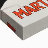 Large art depicting a black and white landscape painting on stretched canvas, suitable for bedroom wall decor.